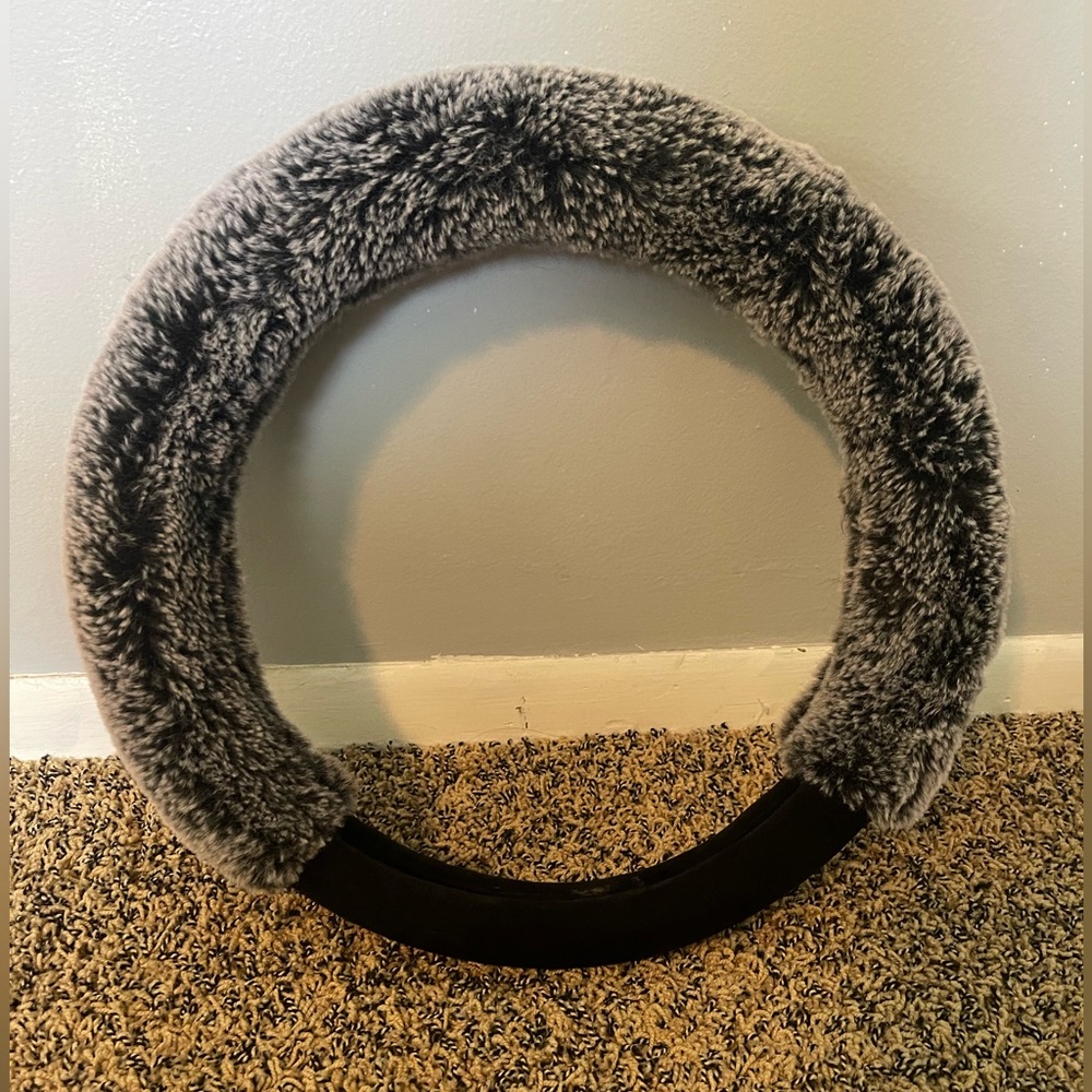 Fuzzy steering wheel cover